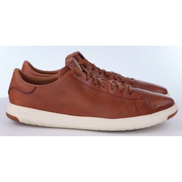 Cole Haan Grand Pro Men\'s Tennis Sneakers Shoes Size 13 M Leather Tan C22585 main image 9